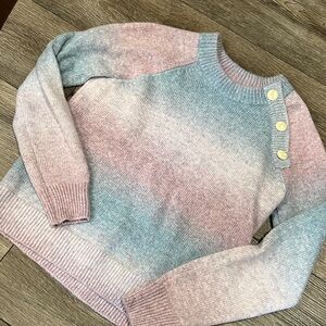 LC Lauren Conrad Pink and Blue Gradient Sweater